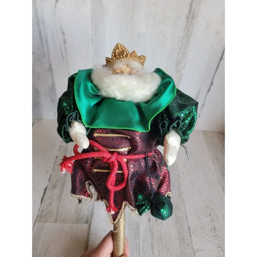 Dept 56 Santa Claus jester figurine unique xmas‎ home decor